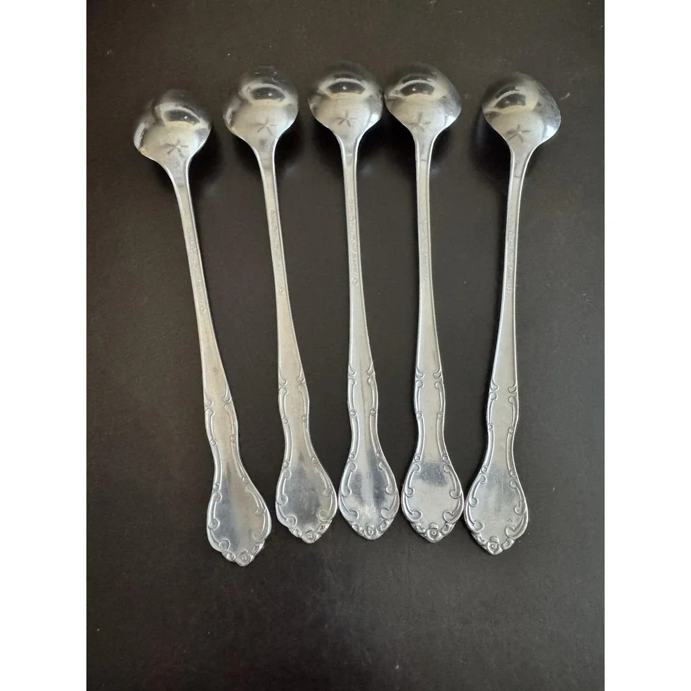 Queens‎ Court Japan Stainless ICED TEASPOON LOT OF 5